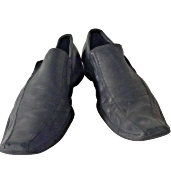 Aldo Men’s Black Leather Dress Shoes Sz 13 US 45 EU Slip On Formal Loafers - Picture 6 of 14